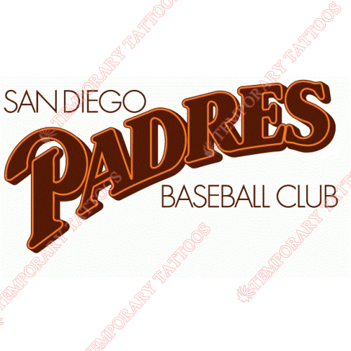San Diego Padres Customize Temporary Tattoos Stickers NO.1859